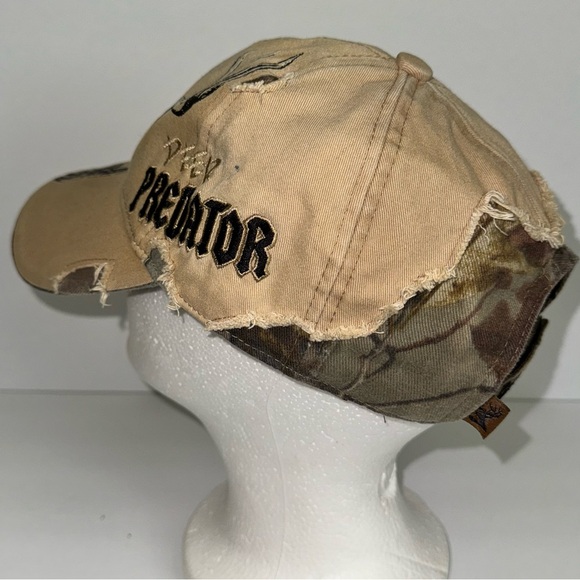 Buck Wear Deer Predator Distressed Baseball Trucker Cap, One Sz - Picture 6 of 11